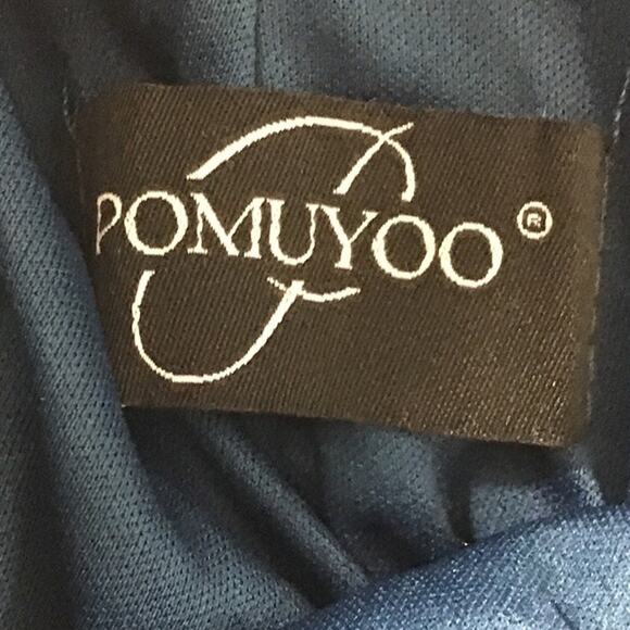 PARTY DRESS SZ 0 XS Blue Sequin Sleeveless One-Shoulder Bodycon Mini NEW b146 - Picture 6 of 9